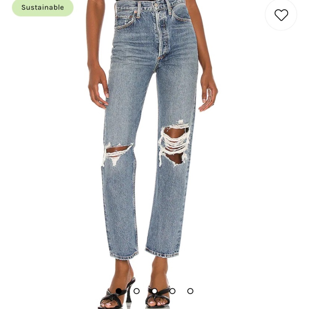 Agolde, distressed 90’s pinch waist. Size 28. Colour: Backdrop. - Picture 1 of 11